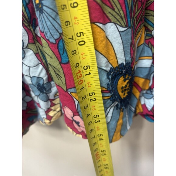 Natural Life Womens Collette Tiered  Maxi Dress Floral Boho Cottage Rayon Sz L - Picture 10 of 16